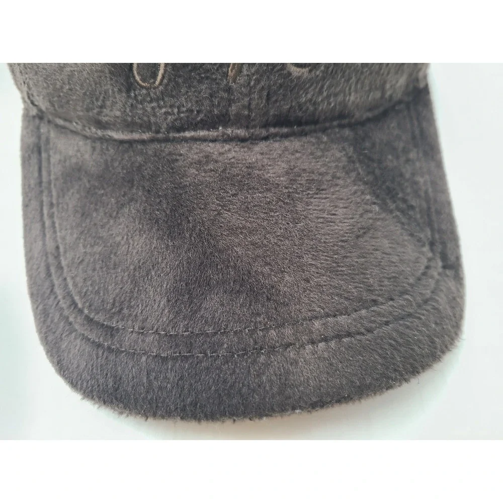 Jordan Craig Fuzzy Adjustable Hat Cap Baseball Casual Script Dad Men Women Brown
